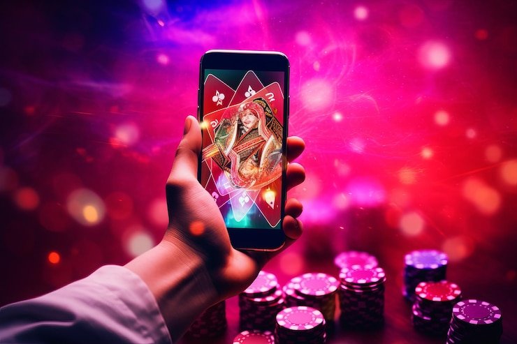 Mobile app dashboard showing live football and casino tabs